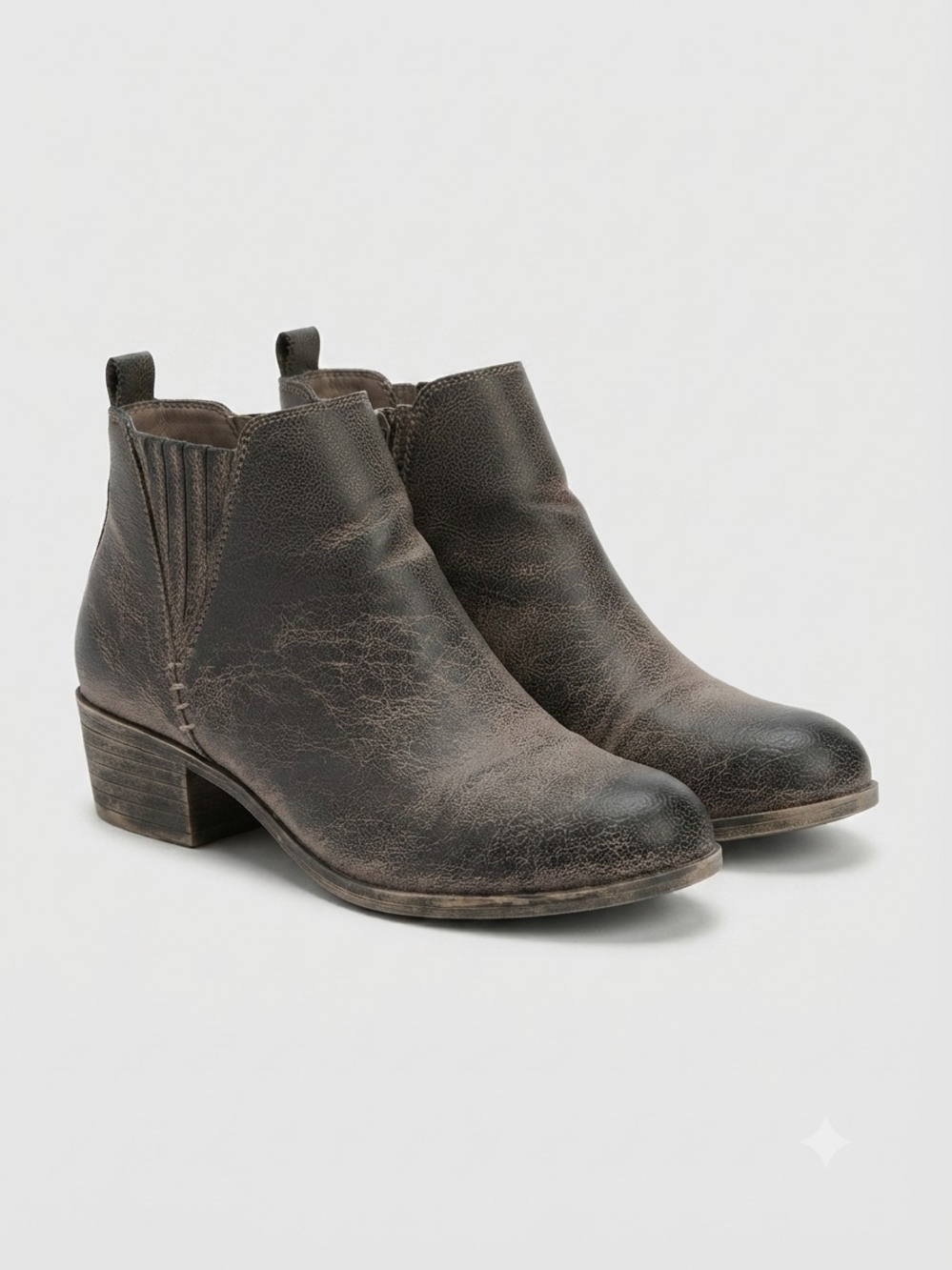 Women's Distressed Brown Chelsea Ankle Boot